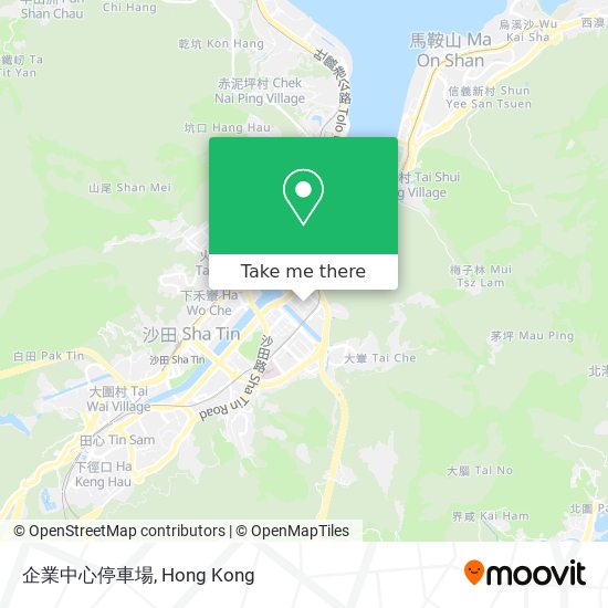 企業中心停車場 map