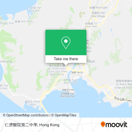 仁濟醫院第二中學地圖