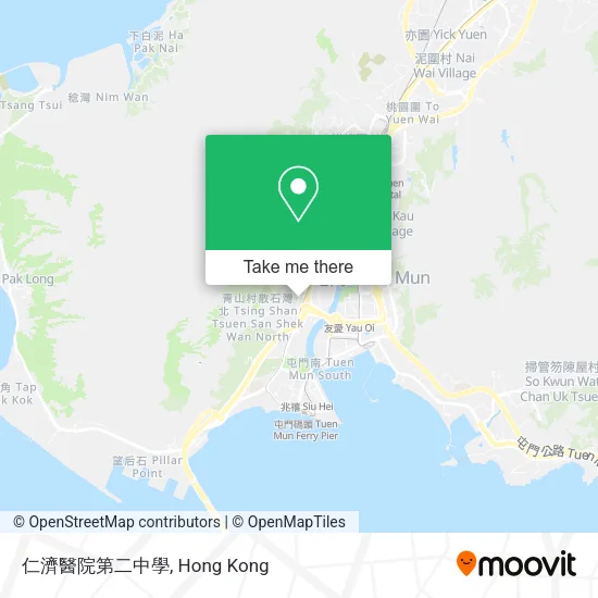 仁濟醫院第二中學 map