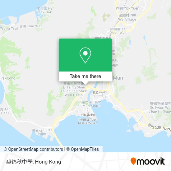 裘錦秋中學 map