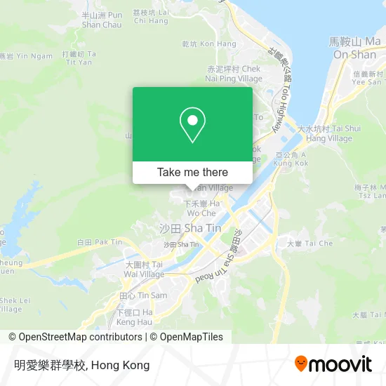 明愛樂群學校 map