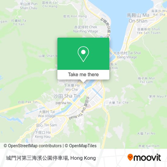 城門河第三海濱公園停車場地圖