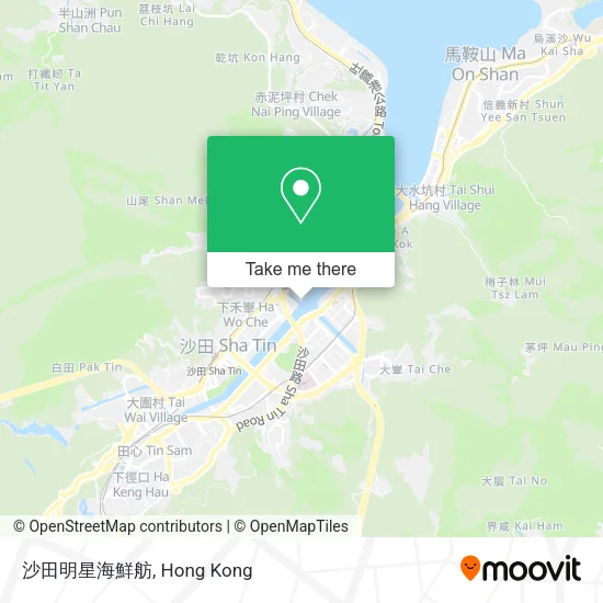 沙田明星海鮮舫地圖