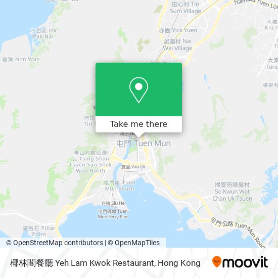 椰林閣餐廳 Yeh Lam Kwok Restaurant map