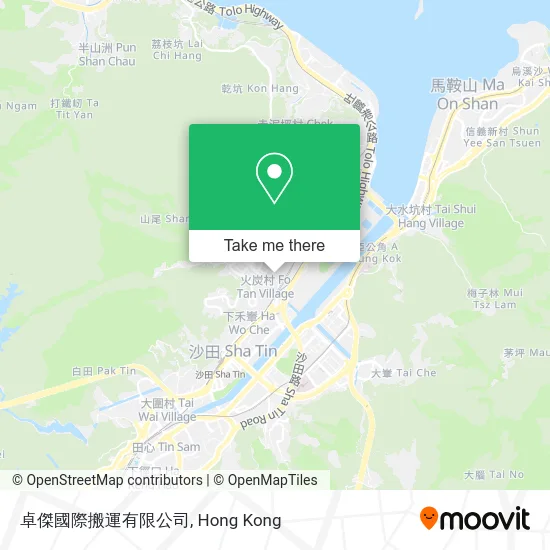 卓傑國際搬運有限公司 map