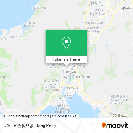 和生五金製品廠 map