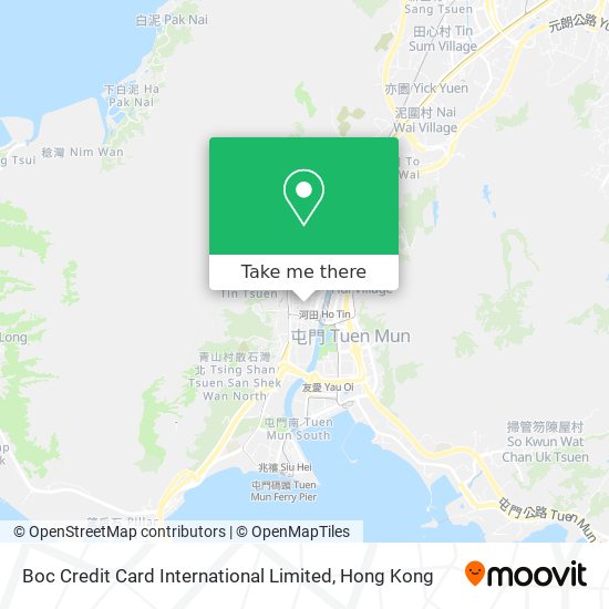 Boc Credit Card International Limited map