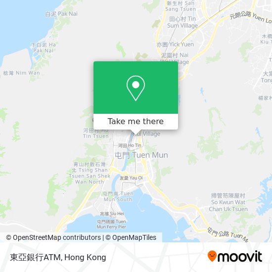 東亞銀行ATM map