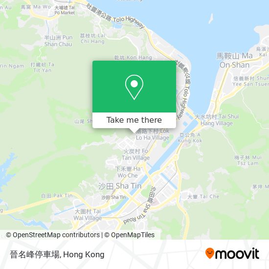 晉名峰停車場 map