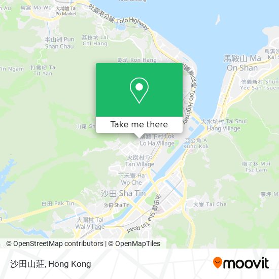 沙田山莊 map
