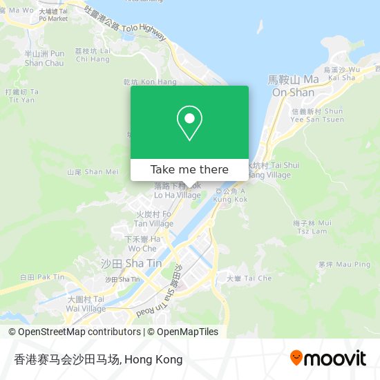 香港赛马会沙田马场 map