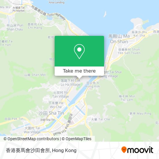 香港賽馬會沙田會所地圖