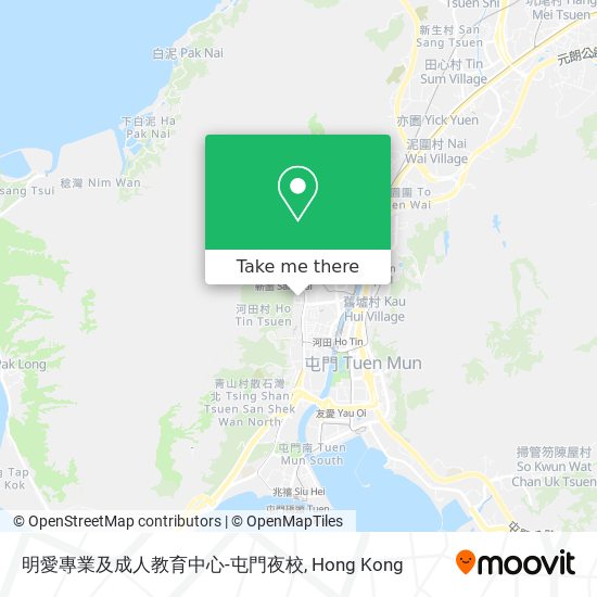 明愛專業及成人教育中心-屯門夜校 map