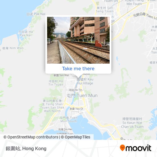 銀圍站 map