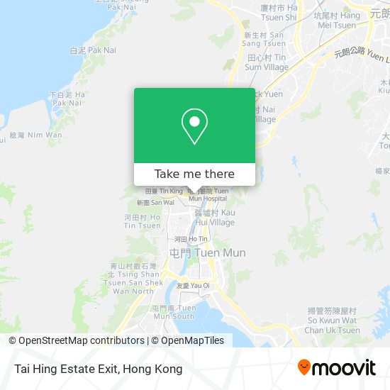 Tai Hing Estate Exit map