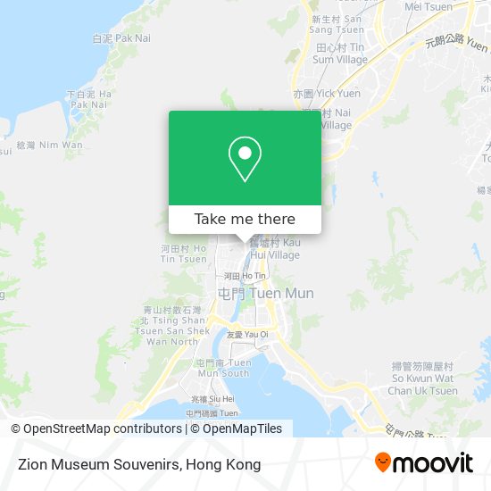 Zion Museum Souvenirs map