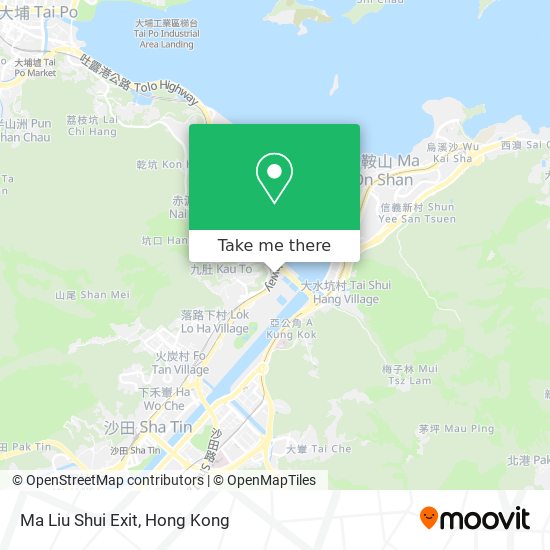 Ma Liu Shui Exit map