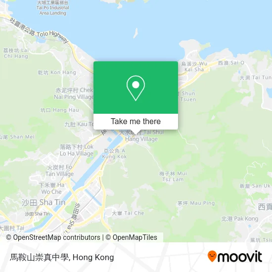 馬鞍山崇真中學地圖