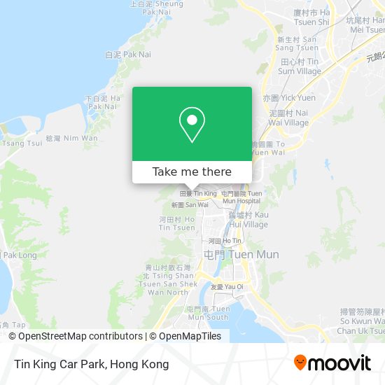 Tin King Car Park map