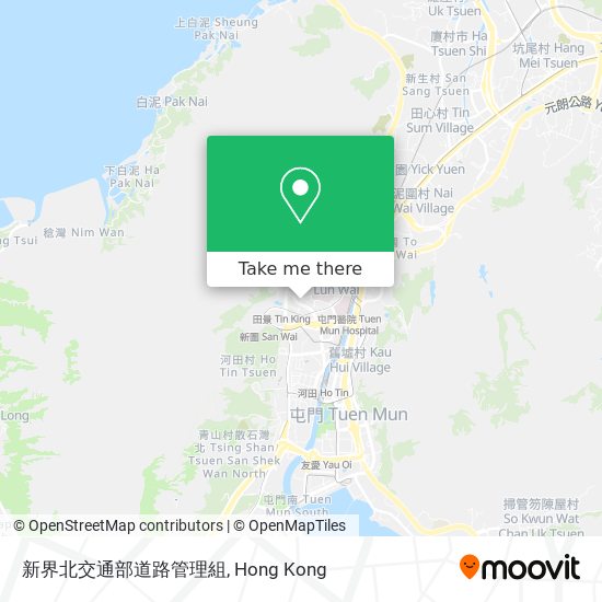 新界北交通部道路管理組 map