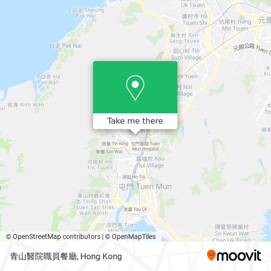 青山醫院職員餐廳地圖