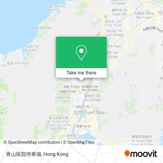 青山医院停車埸 map