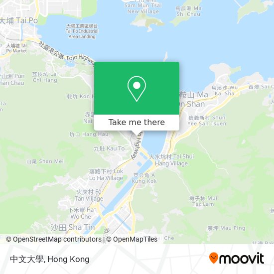 中文大學 map