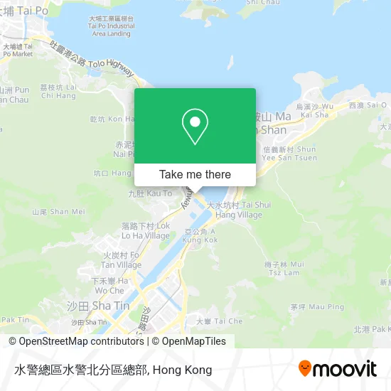 水警總區水警北分區總部地圖