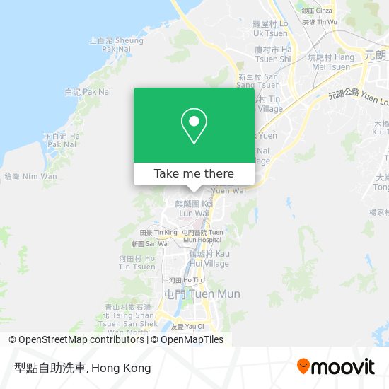 型點自助洗車 map