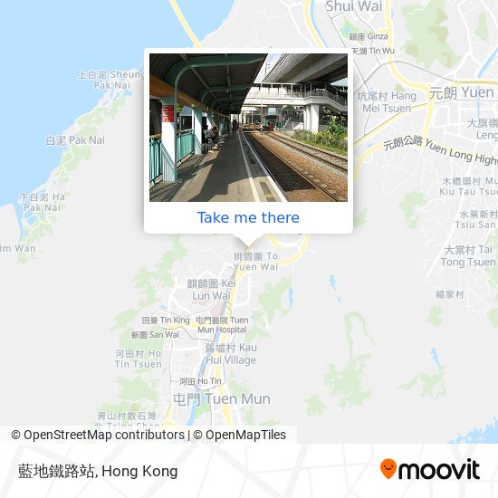 藍地鐵路站 map