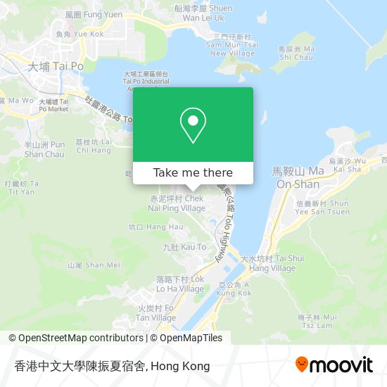 香港中文大學陳振夏宿舍 map