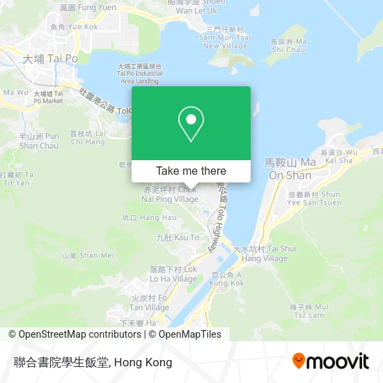 聯合書院學生飯堂 map
