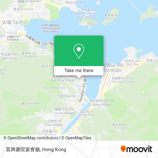 晨興書院宴會廳地圖