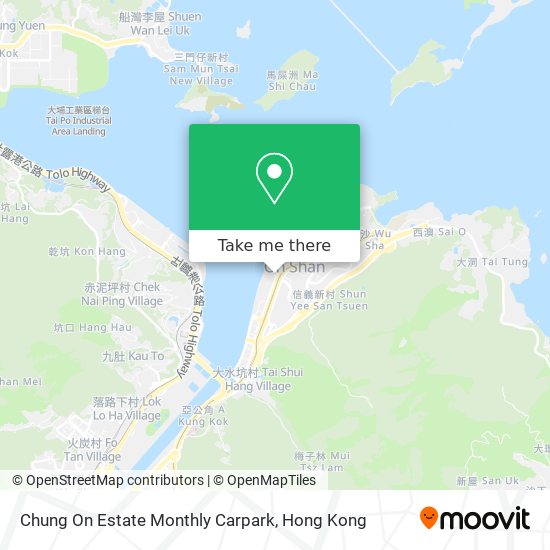 Chung On Estate Monthly Carpark map