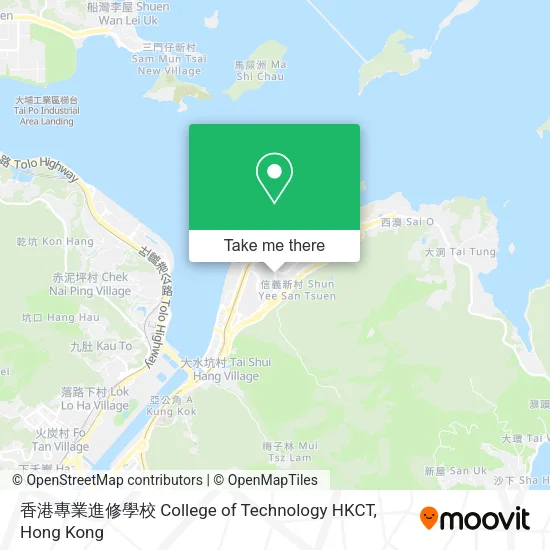 香港專業進修學校 College of Technology HKCT地圖