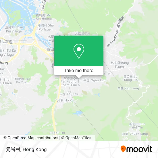 元崗村 map