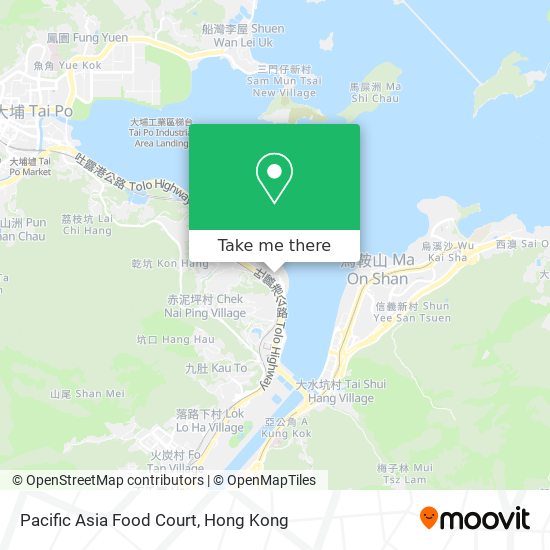 Pacific Asia Food Court map