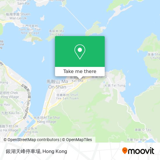 銀湖天峰停車場 map