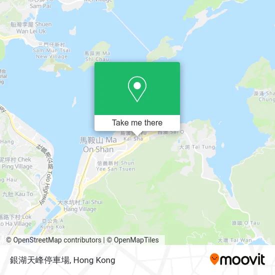 銀湖天峰停車場 map