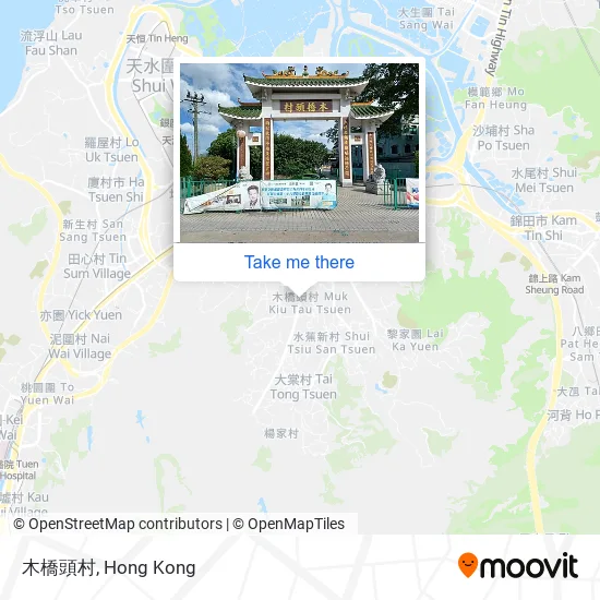 木橋頭村 map