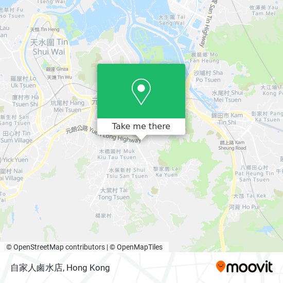 自家人鹵水店 map