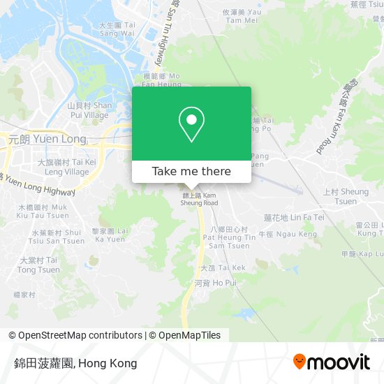 錦田菠蘿園地圖
