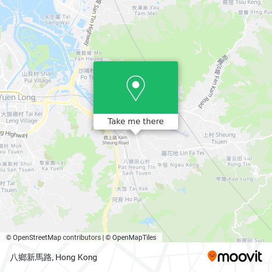 八鄉新馬路 map