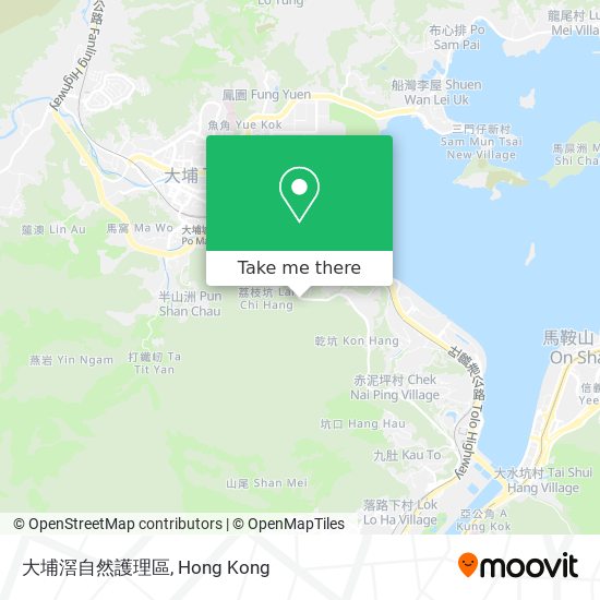 大埔滘自然護理區 map