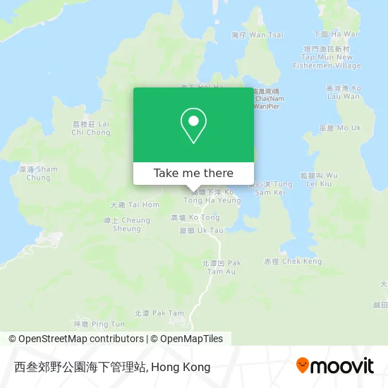 西叁郊野公園海下管理站地圖