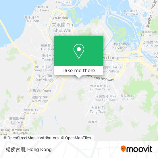 楊侯古廟 map