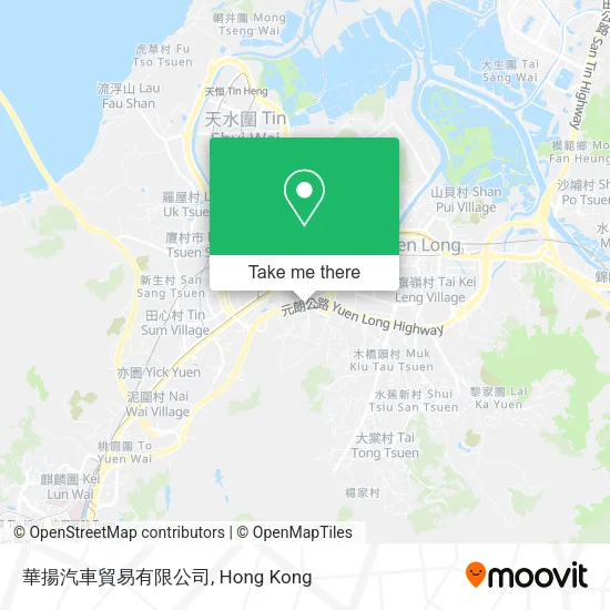 華揚汽車貿易有限公司地圖