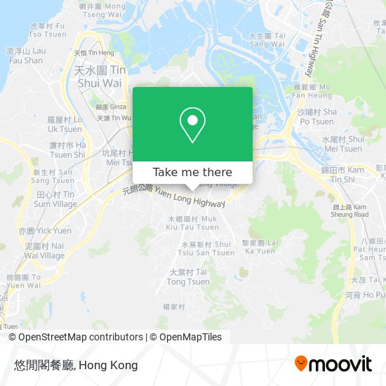 悠閒閣餐廳 map