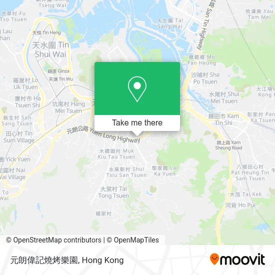 元朗偉記燒烤樂園地圖