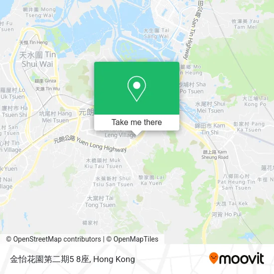 金怡花園第二期5 8座地圖